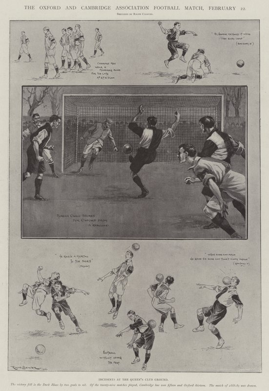 The Oxford and Cambridge Association Football Match, 22 February by Ralph Cleaver