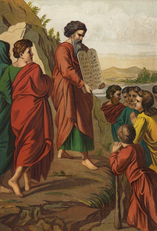 Moses descending from the Mount by Raffaello Sanzio Raphael