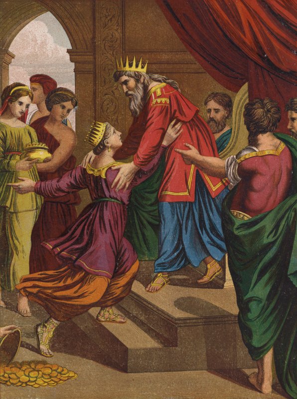The Visit of The Queen Of Sheba to Solomon by after Raphael