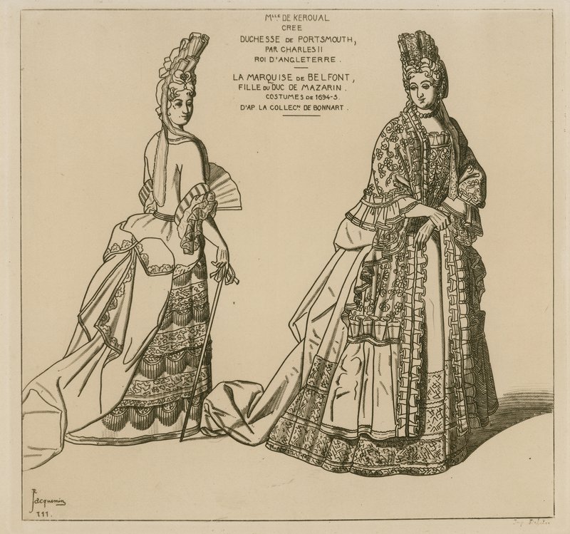 Costumes from 1694-5 by Raphael Jacquemin