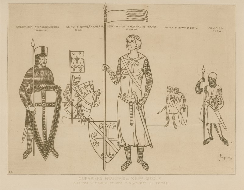 French Soldiers of the 13th Century by Raphael Jacquemin