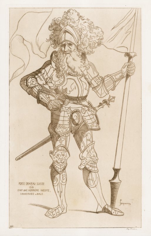 Porte drapeau Suisse, 1391 by Raphael Jacquemin
