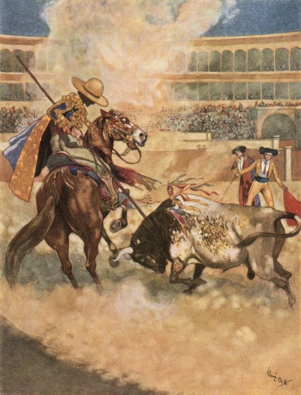 The Bull Obliging Avenged Me by René Bull