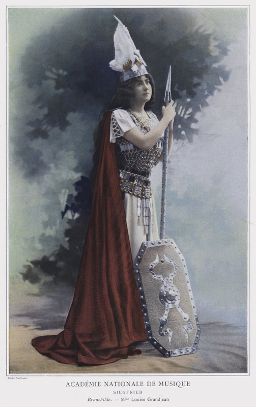 Louise Grandjean as Brunnhilde in Siegfried by Reutlinger Studio
