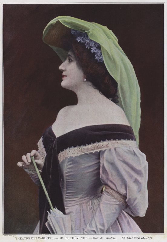 Mademoiselle Thevenet as Caroline in La Chauve-Souris by Reutlinger Studio