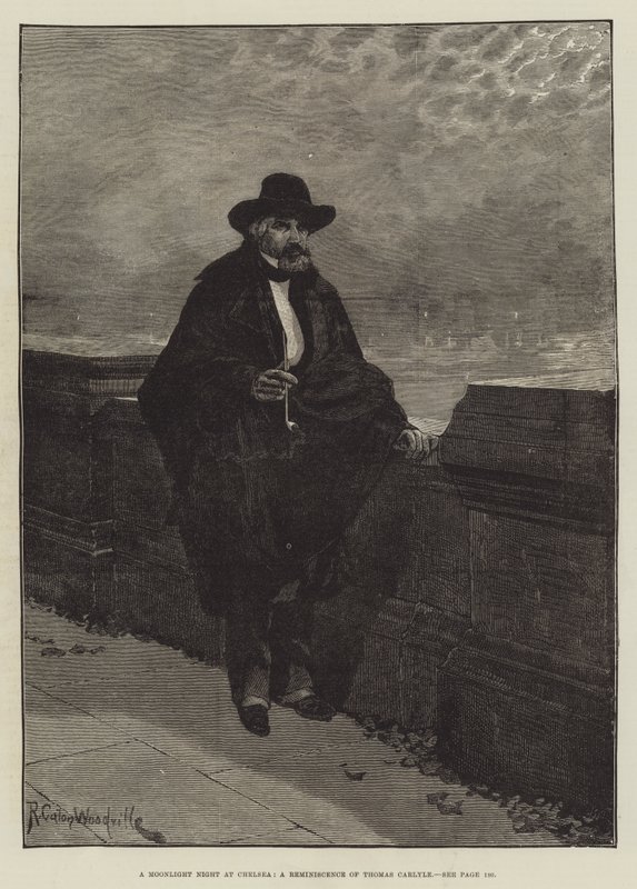A Moonlight Night at Chelsea, a Reminiscence of Thomas Carlyle by Richard Caton Woodville junior