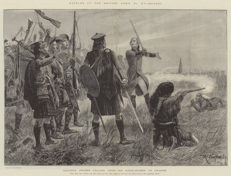 Battles of the British Army, Quebec by Richard Caton Woodville junior