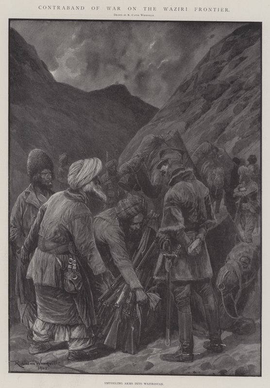 Contraband of War on the Waziri Frontier by Richard Caton Woodville junior
