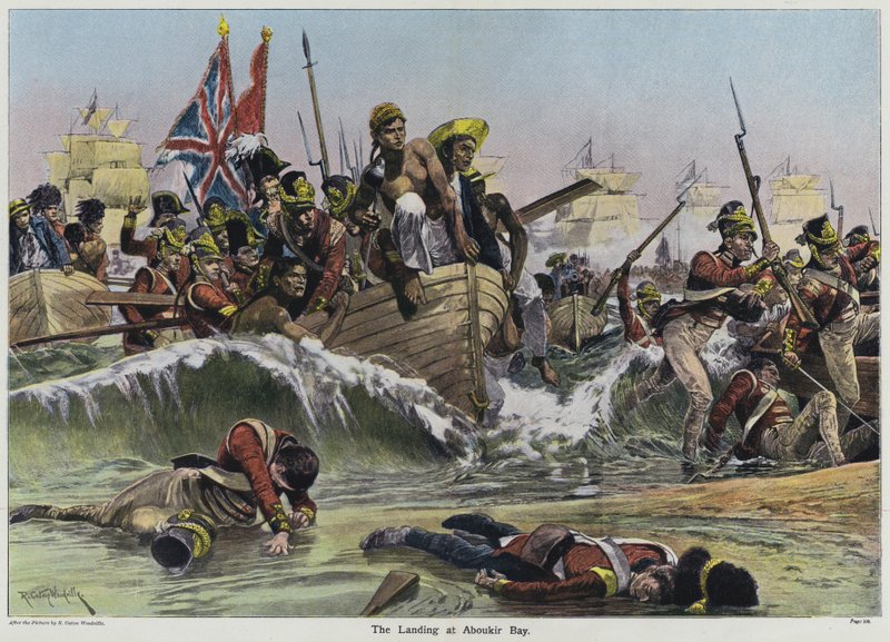 The Landing at Aboukir Bay by Richard Caton II Woodville