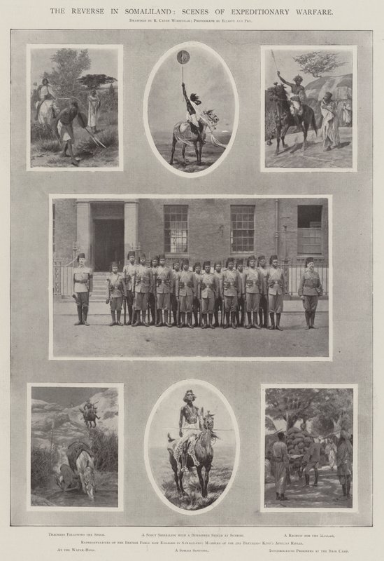 The Reverse in Somaliland, Scenes of Expeditionary Warfare by Richard Caton Woodville junior