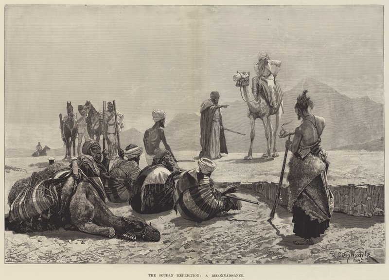 The Soudan Expedition, a Reconnaissance by Richard Caton Woodville junior