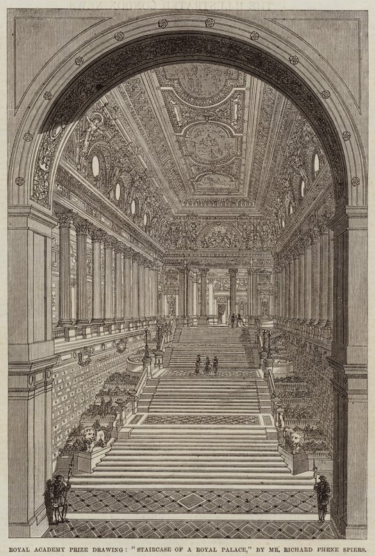 Staircase of a Royal Palace by Richard Phene Spiers