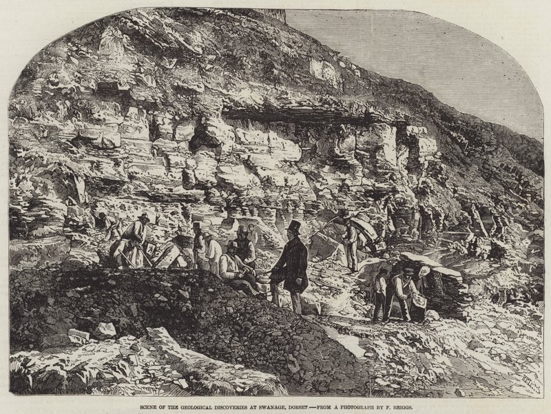 Scene of the Geological Discoveries at Swanage, Dorset by Richard Principal Leitch