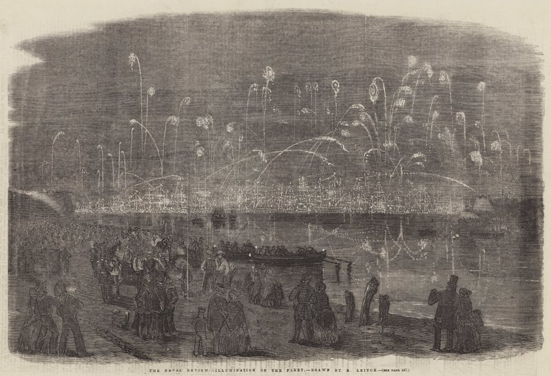 The Naval Review, Illumination of the Fleet by Richard Principal Leitch
