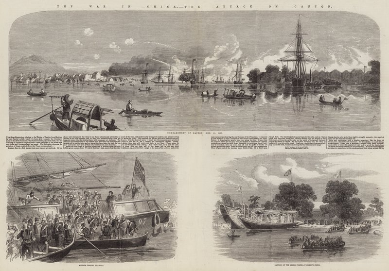 The War in China, the Attack on Canton by Richard Principal Leitch