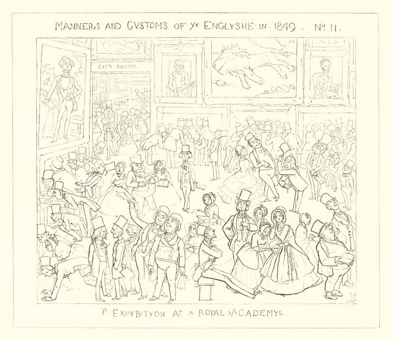An Exhibition at The Royal Academy by Richard Doyle