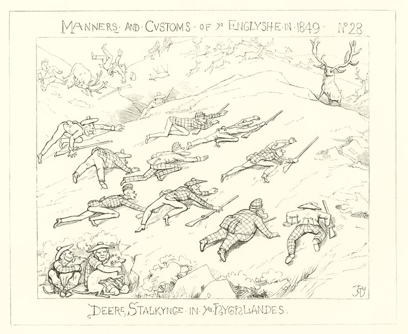 Deer Stalking in the Highlands (1849) by Richard Doyle