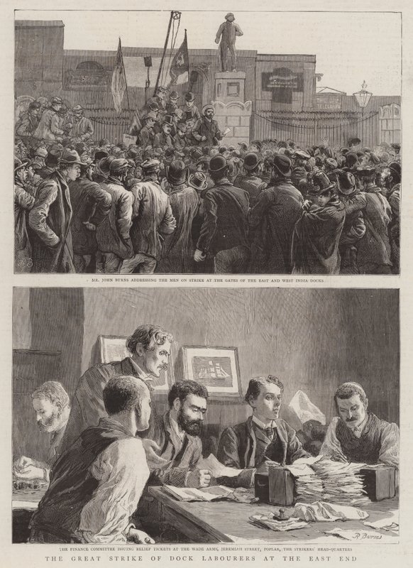The Great Strike of Dock Labourers at the East End by Robert Barnes