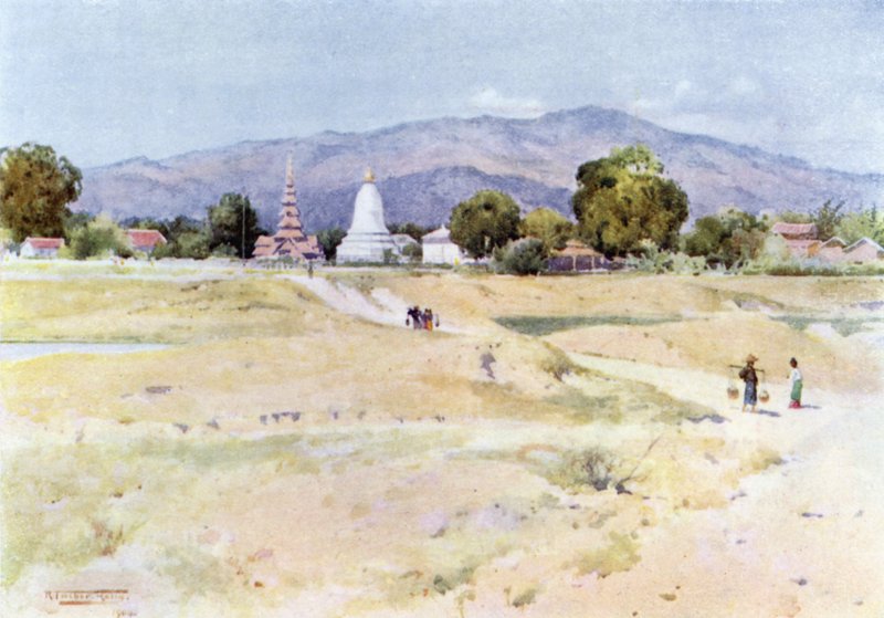 Bhamo from the Fort by Robert George Talbot Kelly