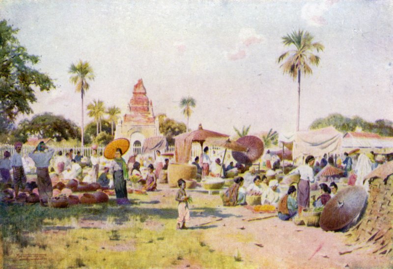 Market-Place at Taungdwingyi by Robert George Talbot Kelly