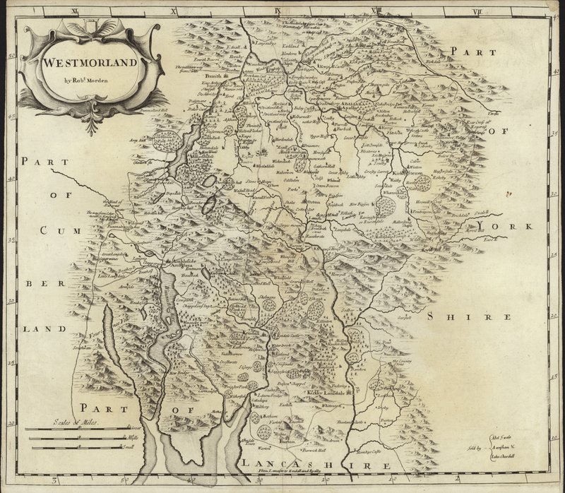 Map of Westmorland by Robert Morden