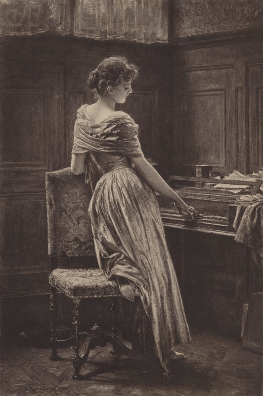 The Old Spinet by Robert Poetzelberger