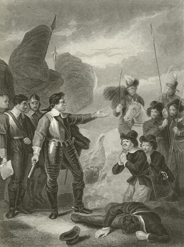 Cromwell Suppressing the Mutiny in the Army by Robert Smirke