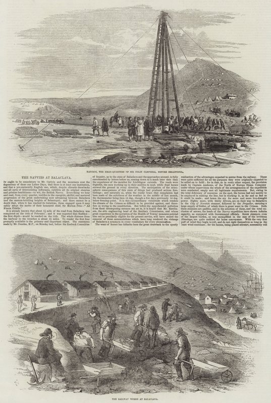 The Navvies at Balaclava by Robert Thomas Landells