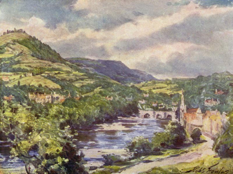 View of Llangollen by Robert (after) Fowler