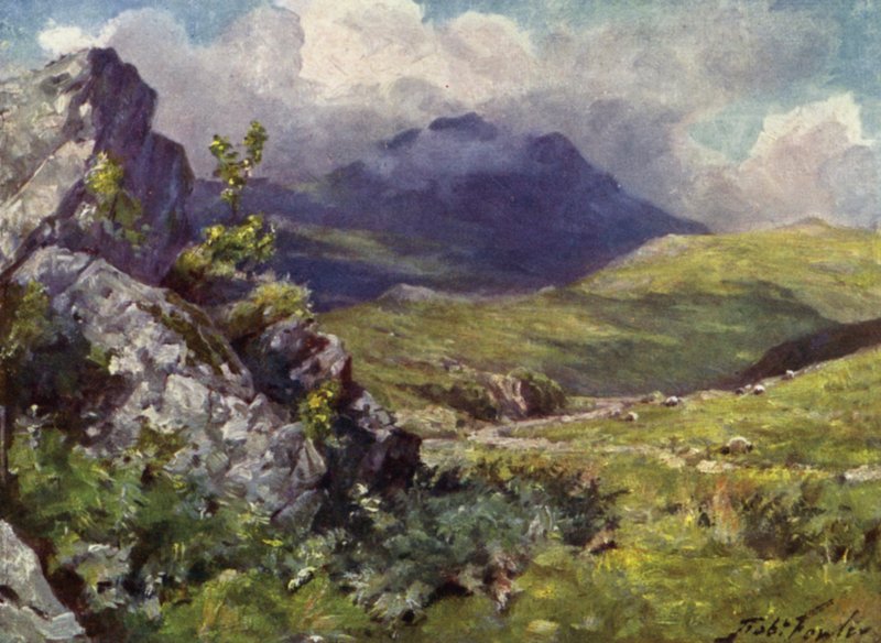 View of Moelwyn by Robert (after) Fowler
