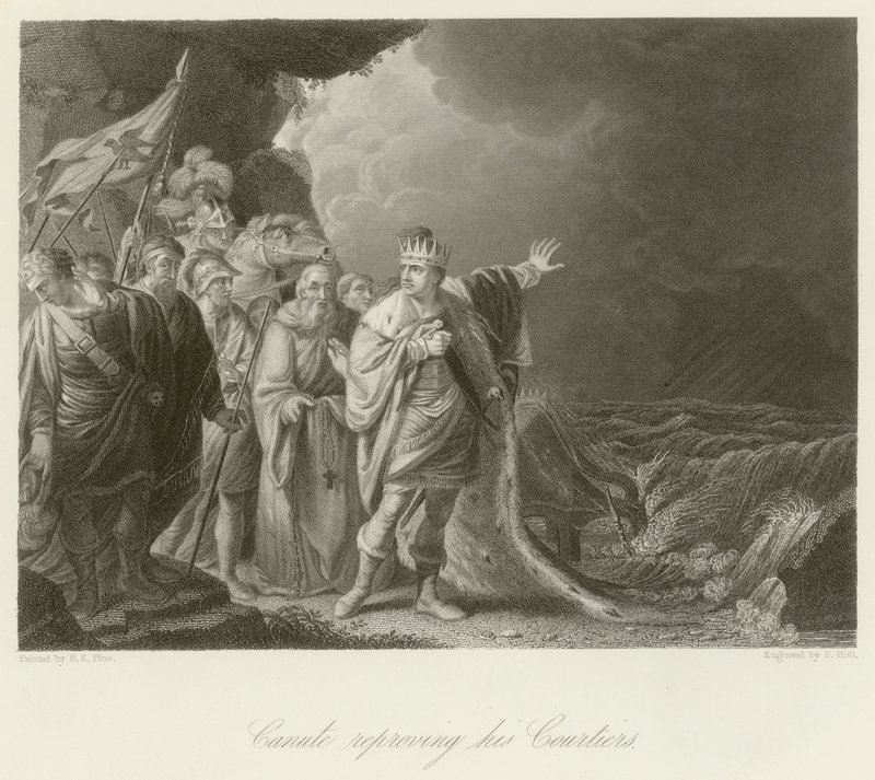 Canute Reproving His Courtiers by Robert Edge Pine