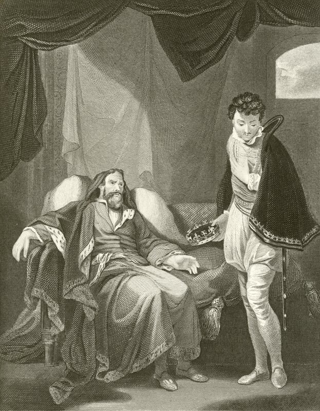 Henry IV reproving Prince Henry by Robert Smirke
