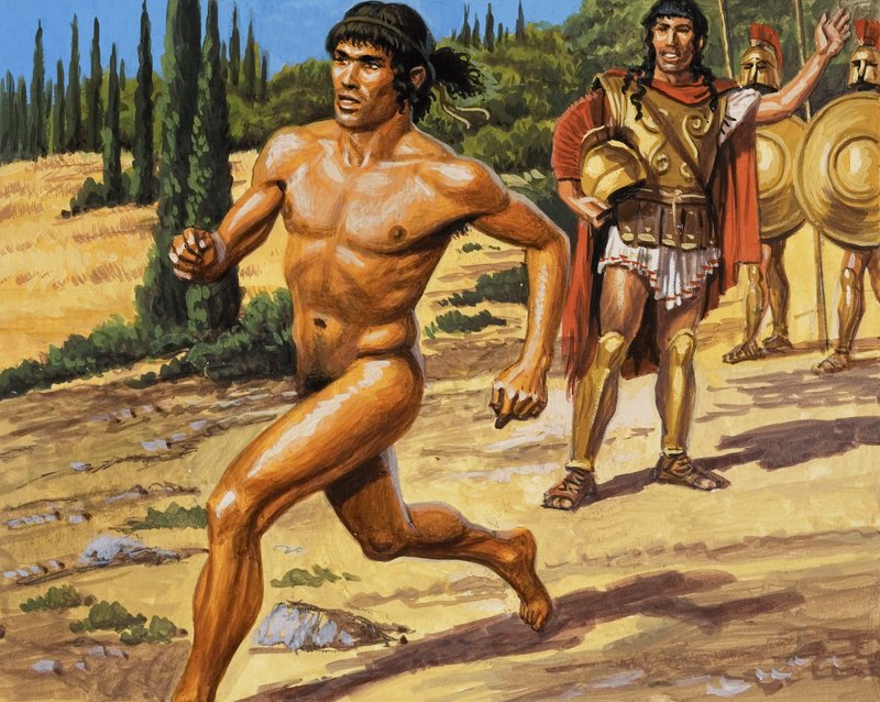 Greek runner by Roger Payne