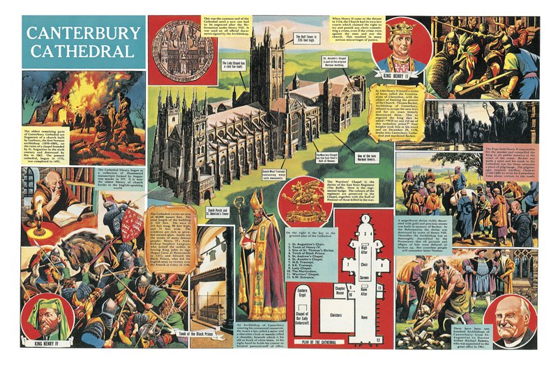 Canterbury Cathedral by Ron Embleton
