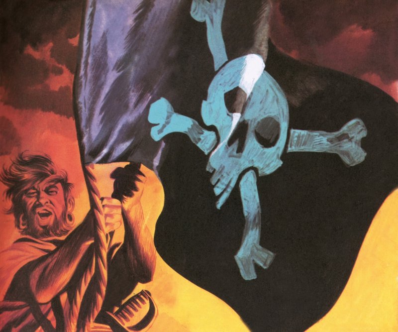 Raising the Jolly Roger by Ron Embleton