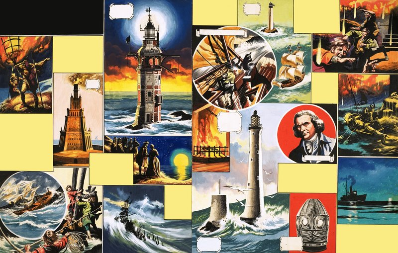 The Eddystone Lighthouse by Ron Embleton