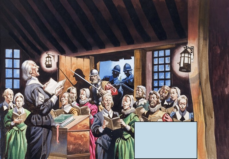 The Pilgrim Fathers by Ron Embleton