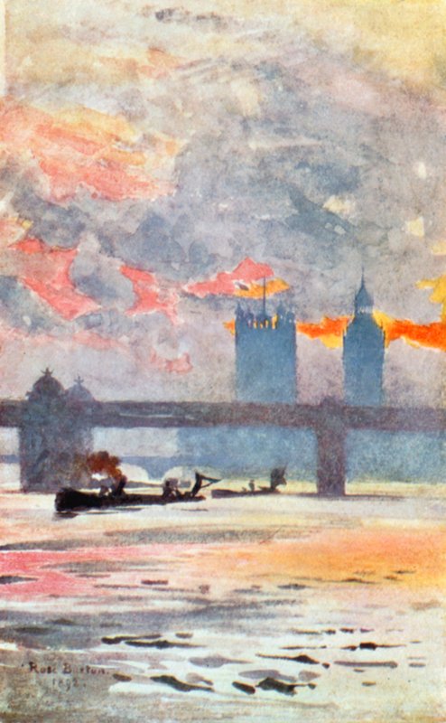 The Thames, Charing Cross by Rose Maynard Barton