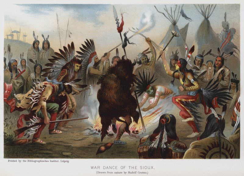 War Dance of the Sioux by Rudolf Cronau