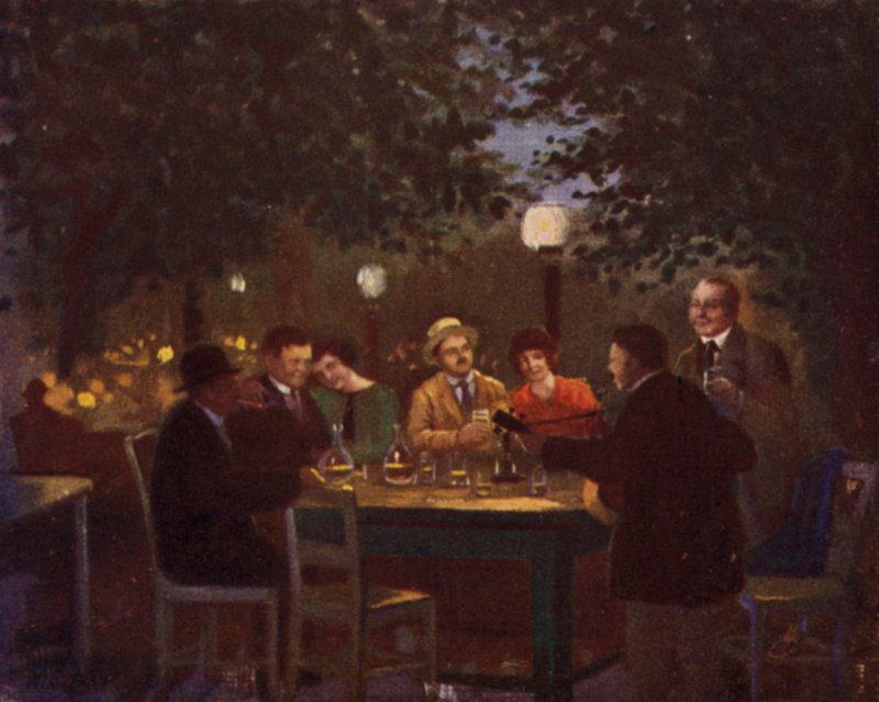 A "Heurigen" Party by Rudolf Klingsbogl
