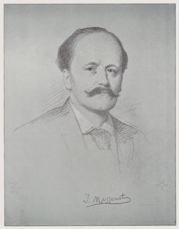Jules Emile Frederic Massenet by Rudolf Lehmann