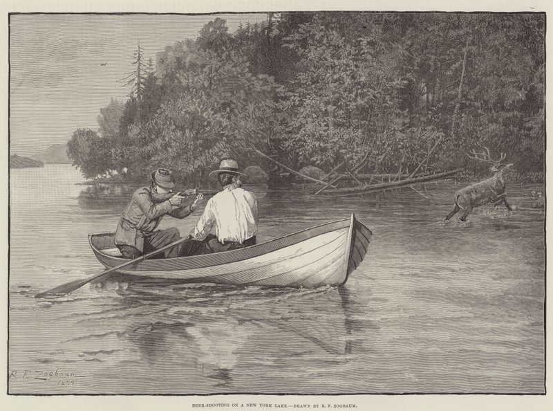 Deer-Shooting on a New York Lake by Rufus Fairchild Zogbaum
