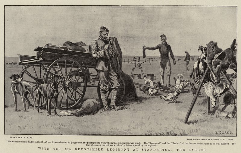 With the 2nd Devonshire Regiment at Standerton, the Larder by S.T. Dadd
