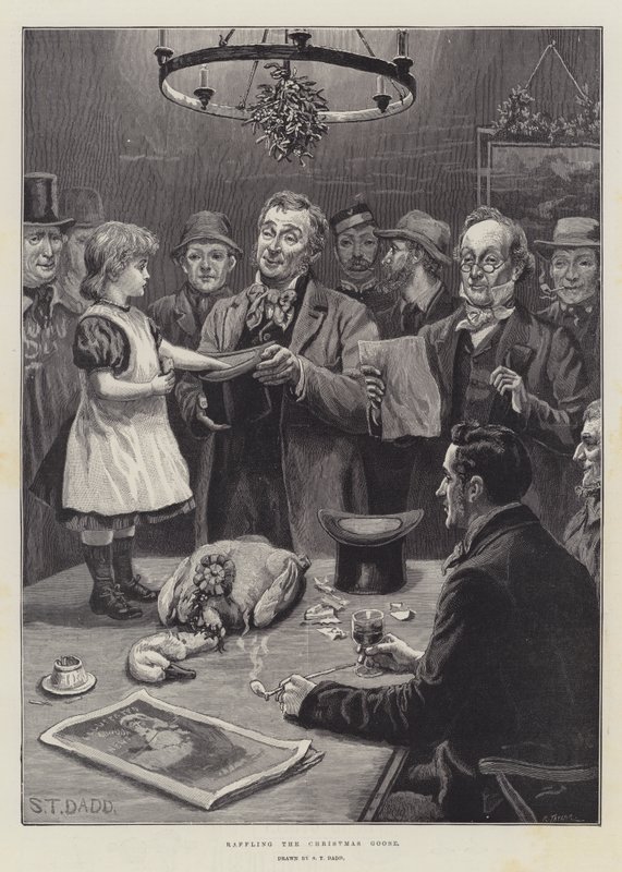 Raffling the Christmas Goose by S.T. Dadd