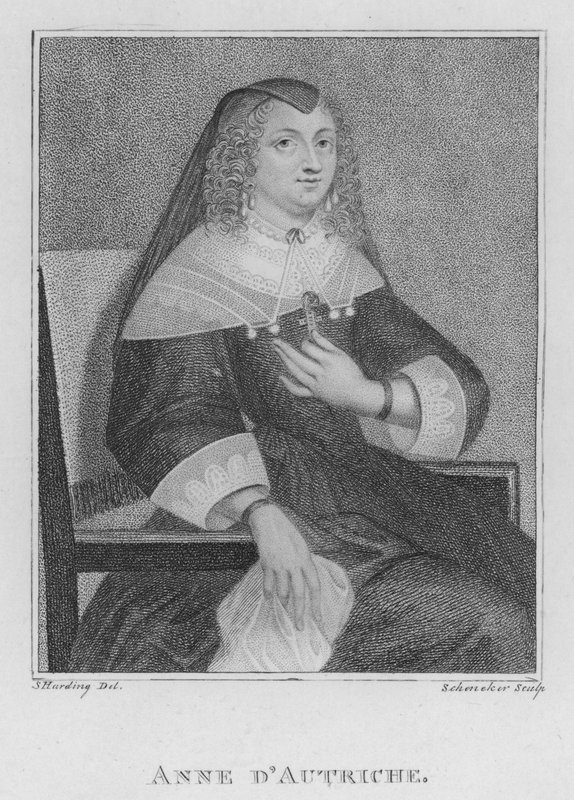 Anne of Austria by S. (after) Harding