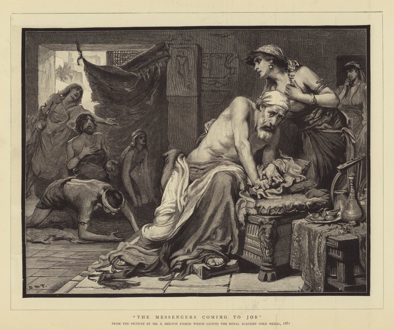 The Messengers coming to Job by Samuel Melton Fisher