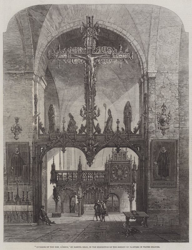 Interior of the Dom, Lubeck by Samuel Read