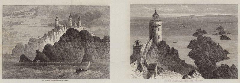 Lighthouses of Alderney by Samuel Read