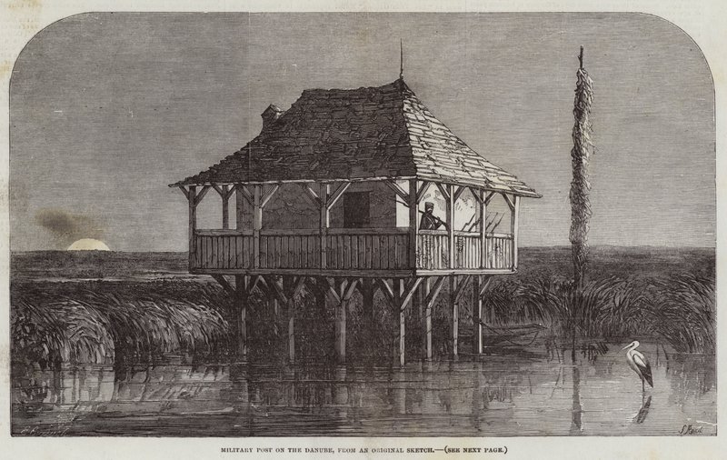 Military Post on the Danube by Samuel Read