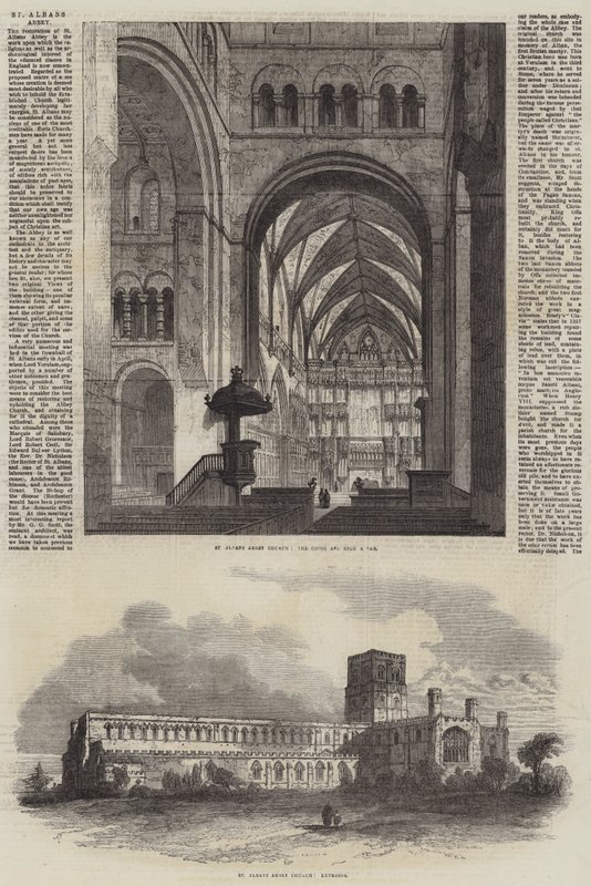 St Albans Abbey by Samuel Read